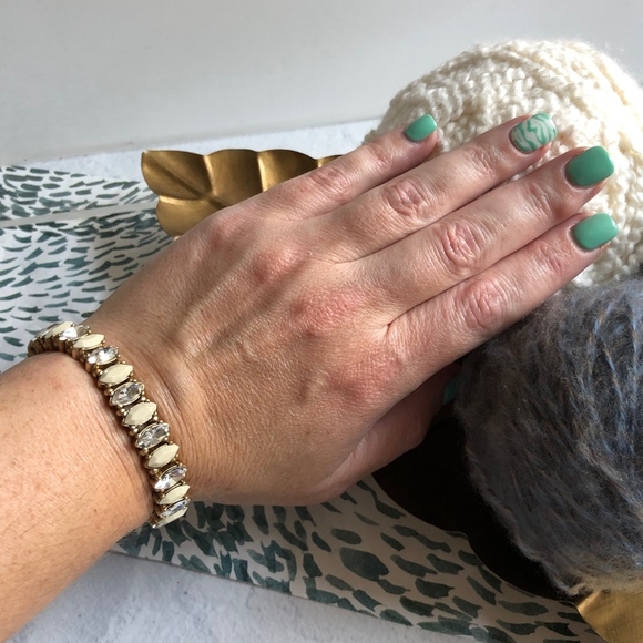 J. Crew Marquis Cut Rhinestone Bracelet - Picture 3 of 7